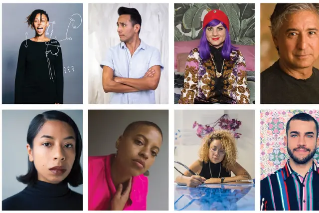 L to R clockwise: Najja Moon, Roberto Navarrete, Rosemarie Romero, Roberto Juarez, Alex Fialho, GeoVanna Gonazalez, Naima Green, Kia LaBeija